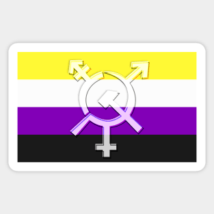 Enby Communist Pride Sticker